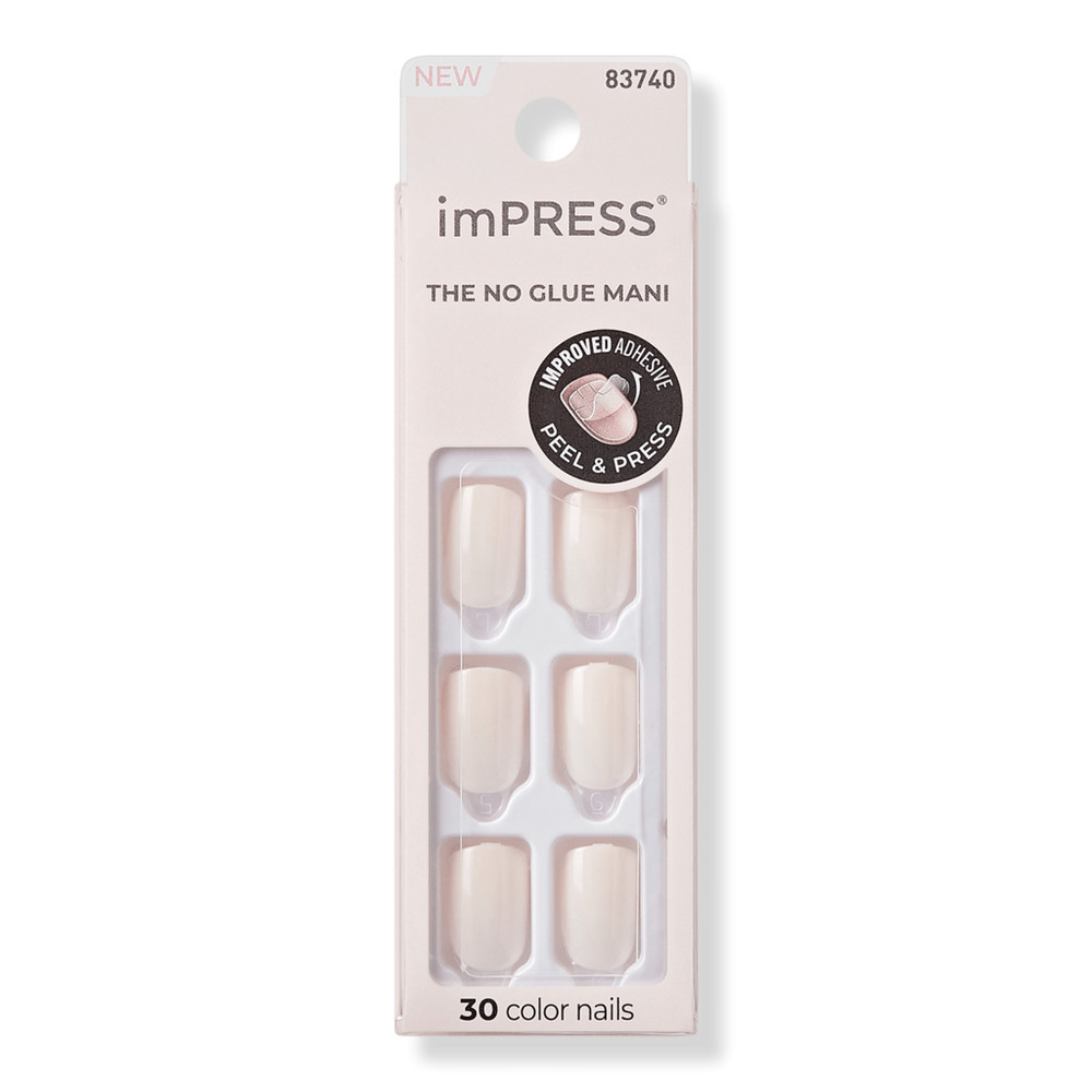 Kiss imPRESS Color Short Press-On Manicure Nails - Point Pink | Ulta
