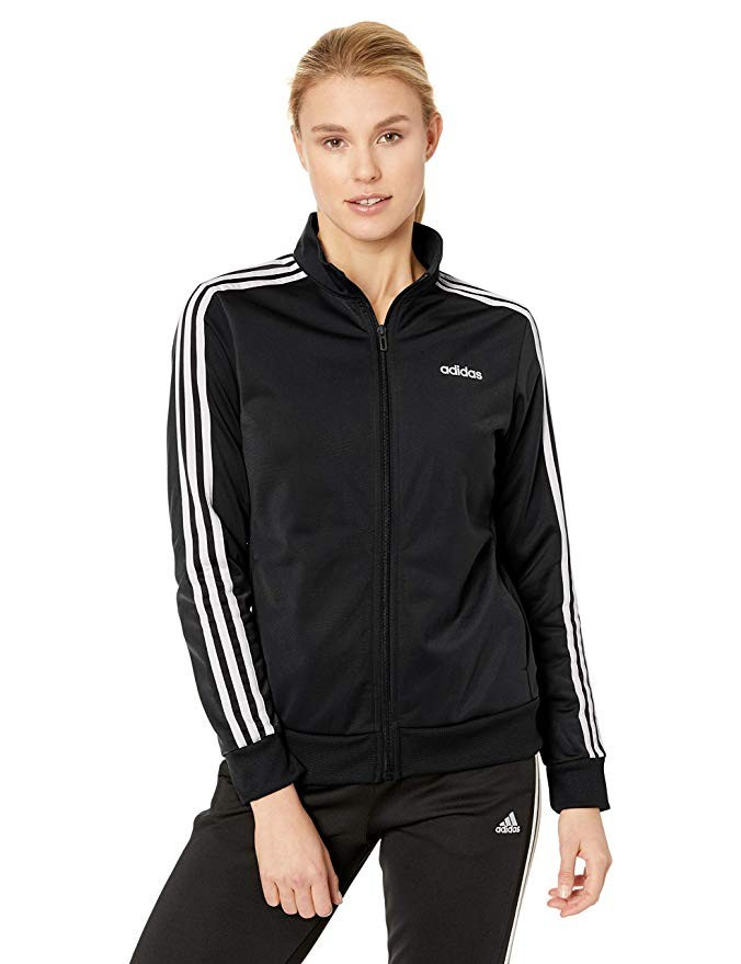 adidas Women's Essentials 3-stripes Tricot Track Jacket | Amazon (US)