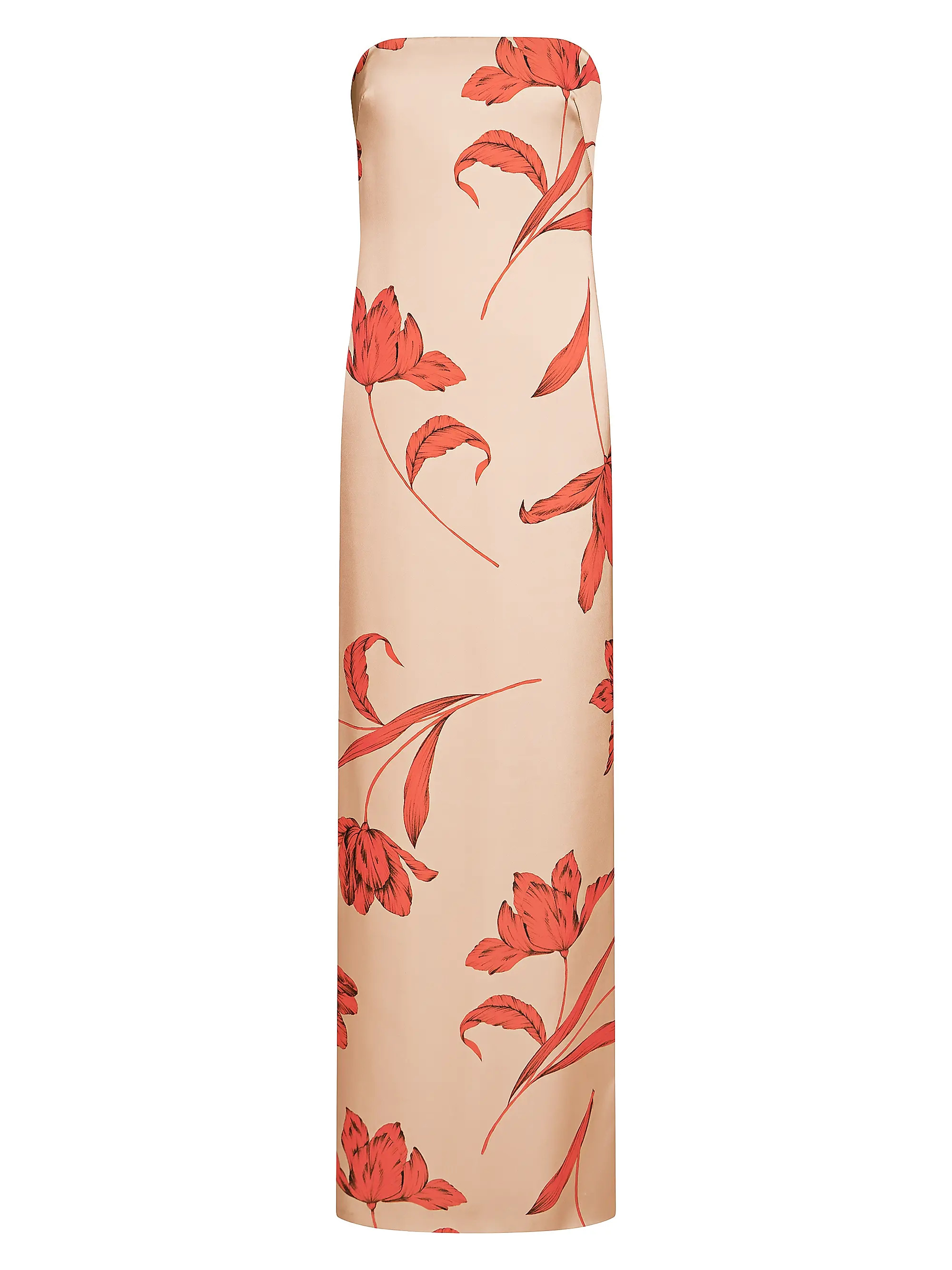 Manuela Floral Satin Strapless Gown | Saks Fifth Avenue