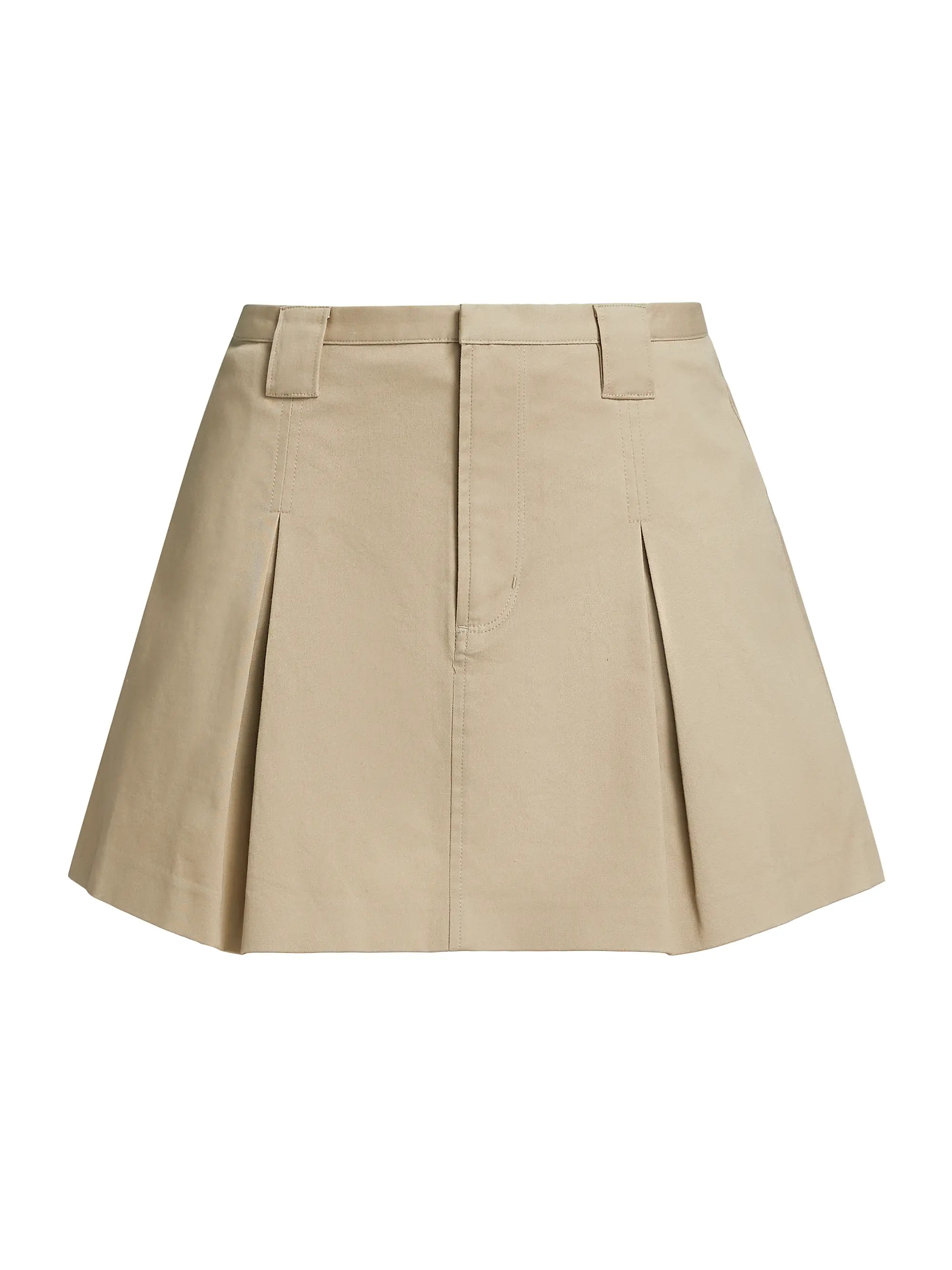Rails Alfie Cotton Gabardine Pleated Flared Miniskirt | Saks Fifth Avenue | Saks Fifth Avenue