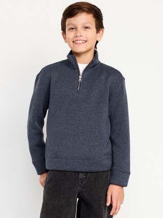 Sweater-Fleece Quarter-Zip for Boys | Old Navy (US)