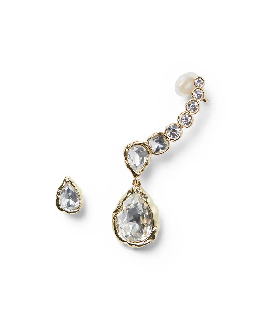 Multi Crystal Ear Cuff | We Wore What