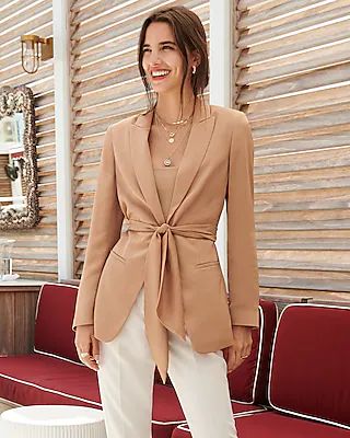 Satin Peak Lapel Tie Waist BlazerNEW$148.00$148.00pecan 552$148.00Pecan 552Select Size: regularpe... | Express