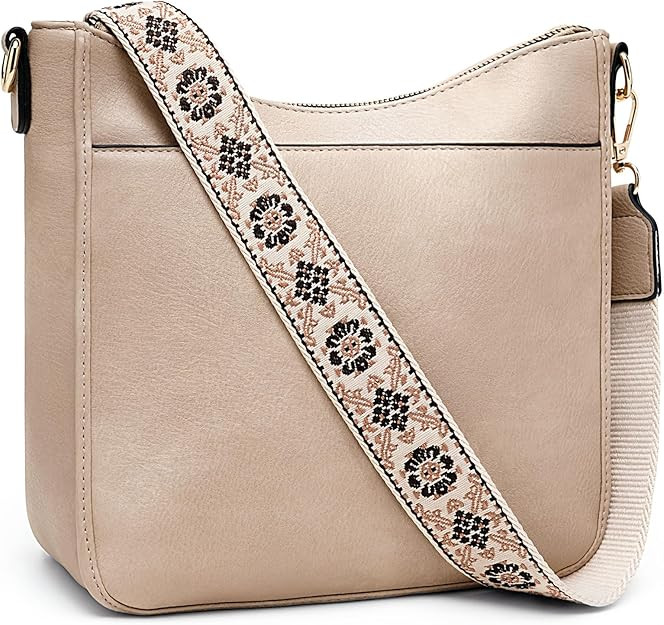 GEMIU Vegan Leather Crossbody Bags for Women,Crossbody Purse with RFID Blocking, Adjustable Guita... | Amazon (US)