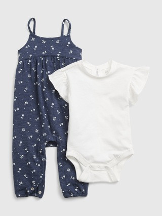 Baby Floral Slub Bodysuit Outfit Set | Gap (US)