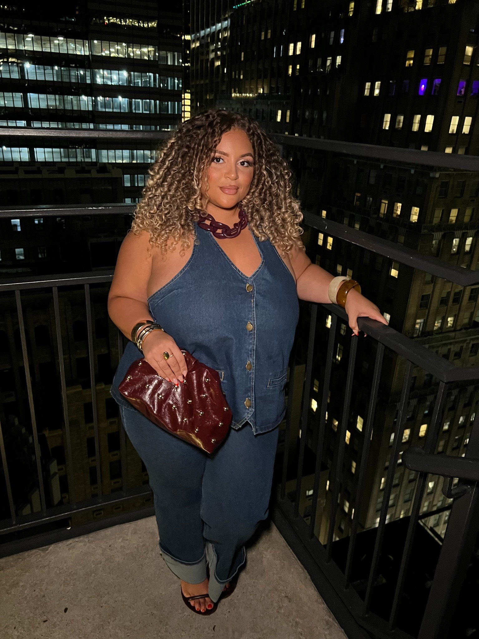 Wearing xl in denim top
Wearing xxl in jeans
Wearing 1x in dress

#LTKStyleTip #LTKNYFW #LTKPlusSize