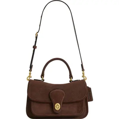 Metropolitan 24 Suede Leather Bag | Nordstrom