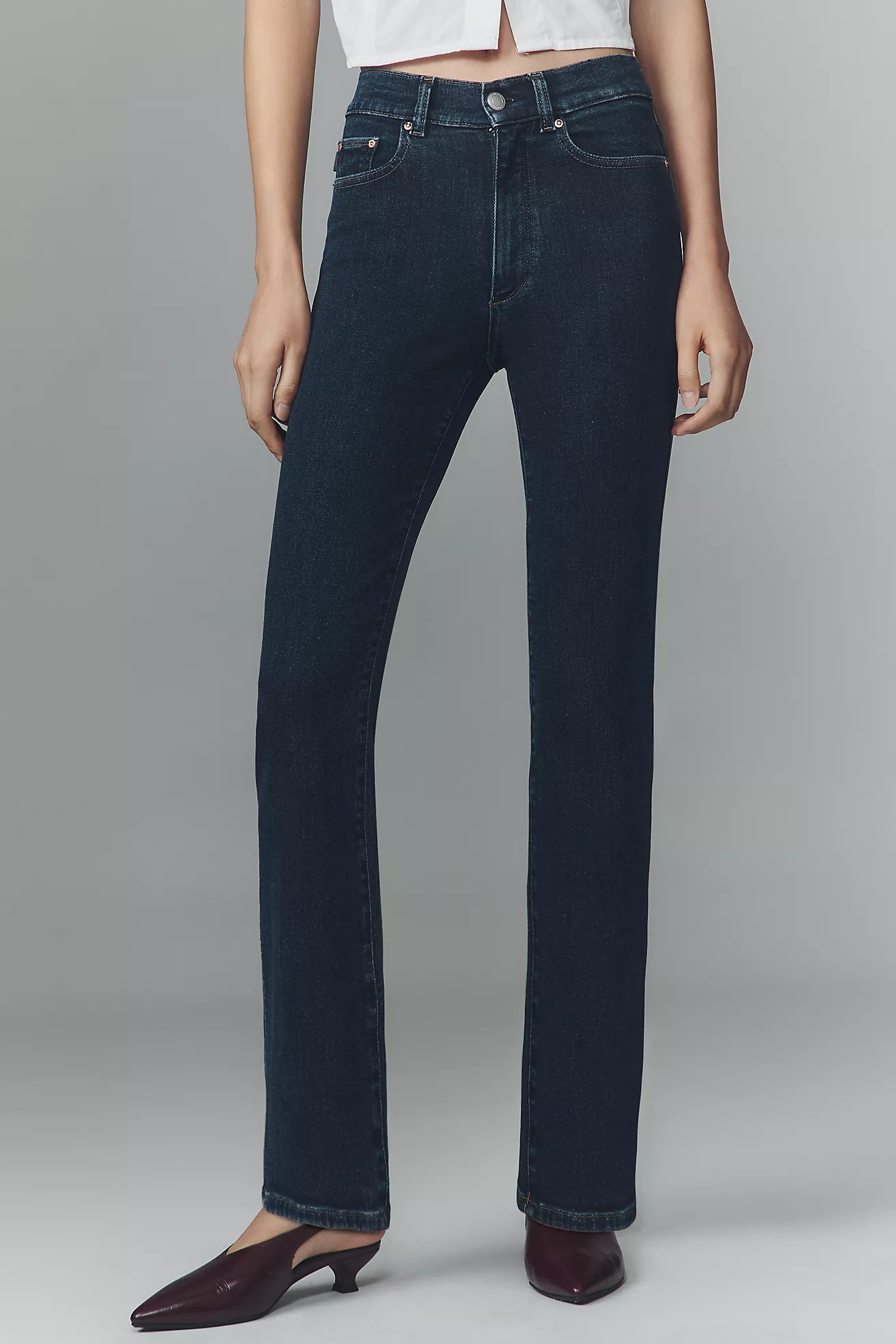 DL1961 Halle High-Rise Straight-Leg Jeans | Anthropologie (US)