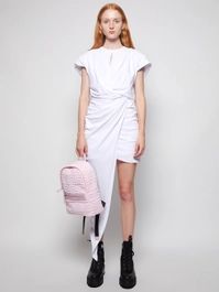 Draped Asymmetric Tee Dress White | The Webster