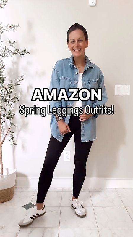 Amazon spring outfit ideas with leggings! Everything runs true to size.

Utility jacket, black leggings, chambray shirt, button down, adidas sneakers



#LTKfindsunder50 #LTKover40 #LTKstyletip