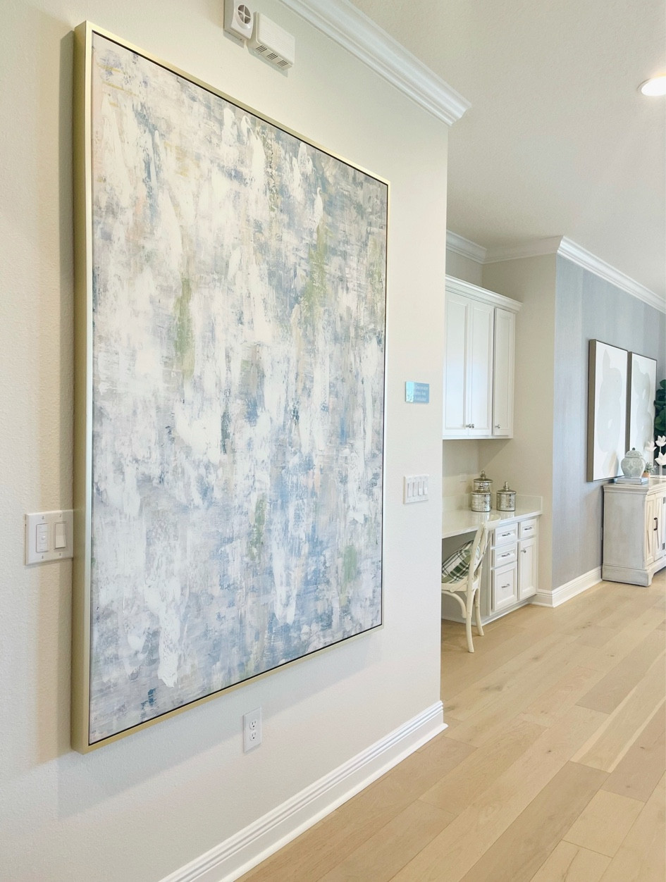 Oversized Art for any wall in your home.  Great idea if you want an accent wall without painting the wall or prefer to change often.

#LTKhome