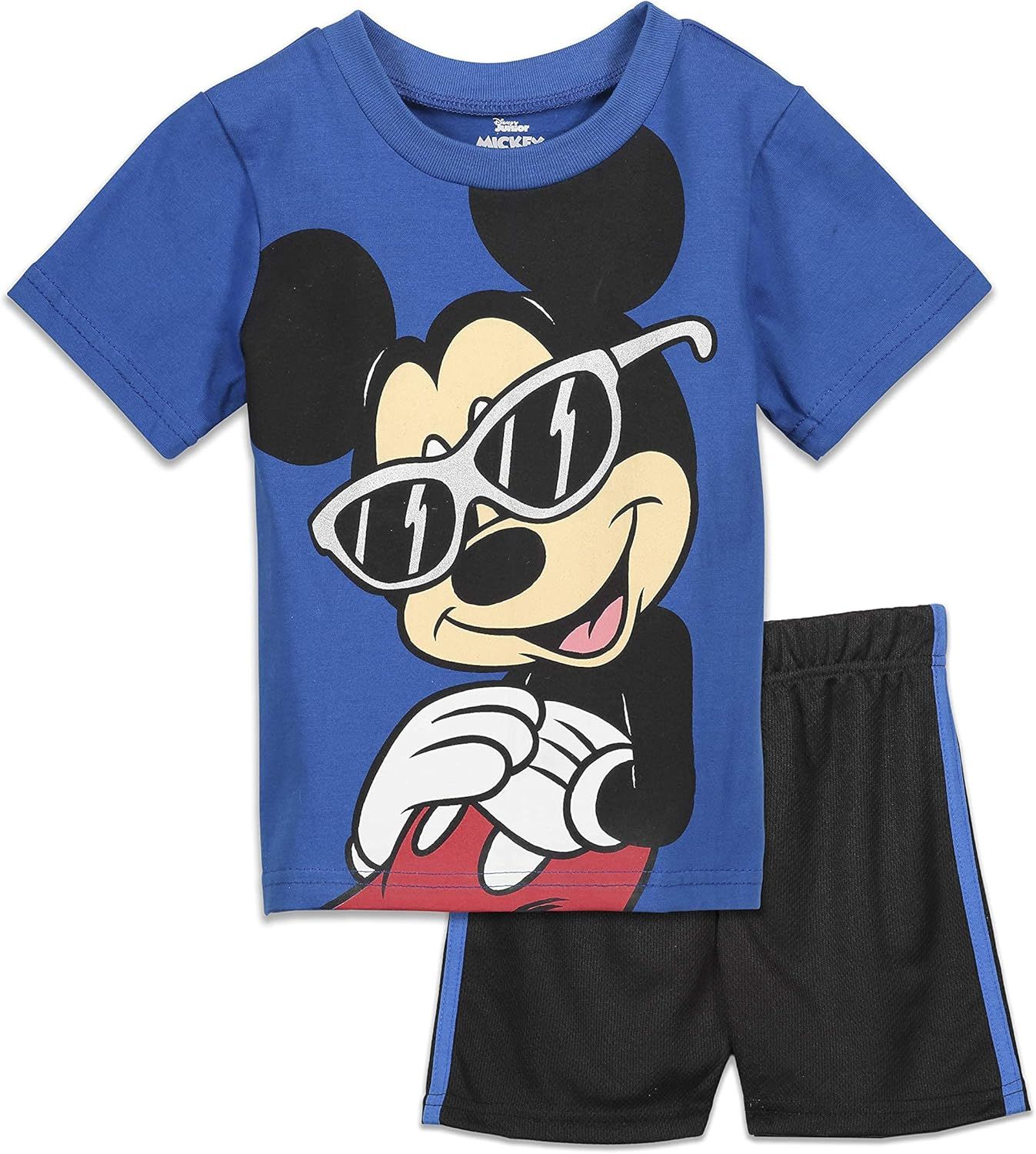 Disney Mickey Mouse Pullover Graphic T-Shirt & Mesh Shorts Mesh | Amazon (US)
