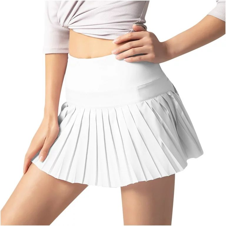 ameIAEA Women High Waisted Tennis Skirt Pleated A-Line Workout Sports Running Athletic Golf Skort... | Walmart (US)