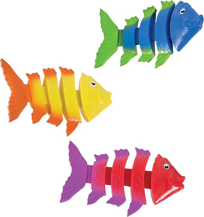 SwimWays Fish Styx Pool Diving Toys - Sinking Fish-Shaped Swim Toys - Pack of 3 | Amazon (US)