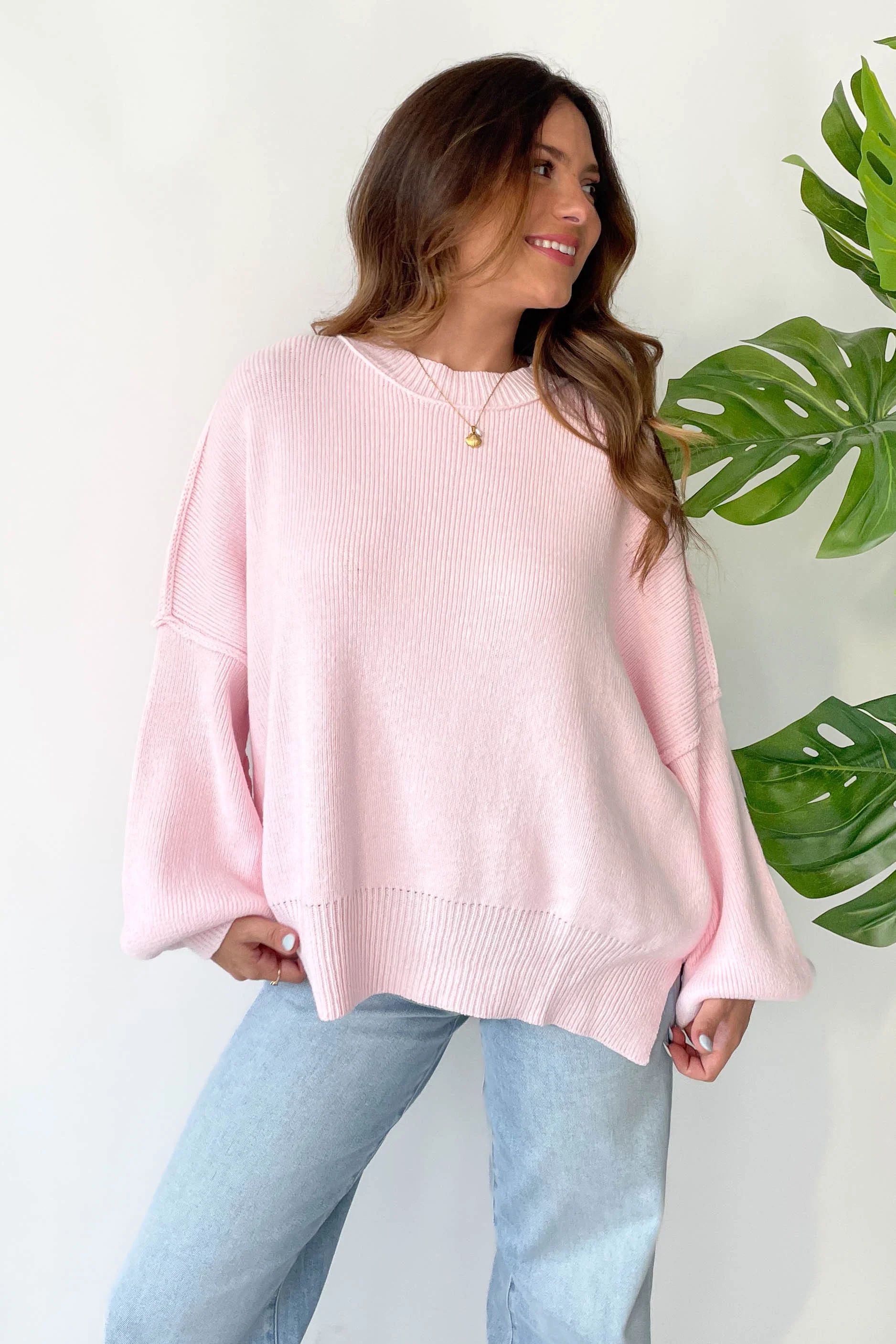 Martha Sweater in Pink | Grey Bandit