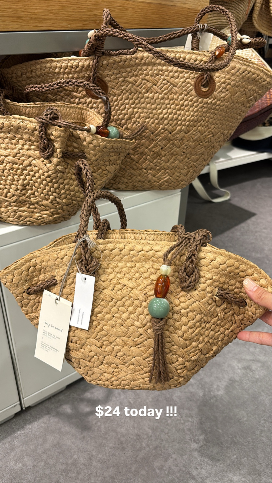 Saw these raffia bags were on sale for $24 today!!! The little gems are so cute🤎

#LTKSaleAlert