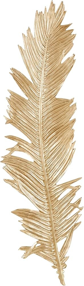 Deco 79 Polystone Bird Home Wall Decor Large Metallic Feather Wall Sculpture, Wall Art 14" x 2" x... | Amazon (US)
