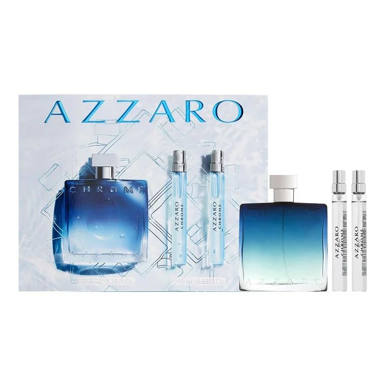 Azzaro Chrome Cologne Gift Set for Men, 3 Pieces | Walmart (US)