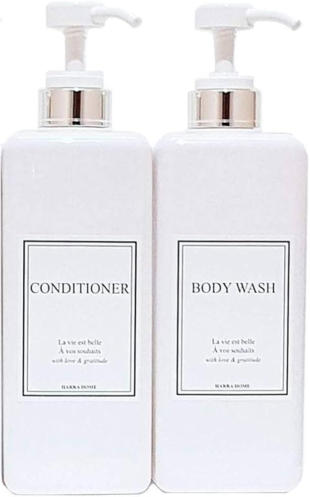 Empty Plastic Pump Bottles Square Shampoo Bottle Conditioner Soap Lotion Refillable, BPA Free for... | Amazon (US)