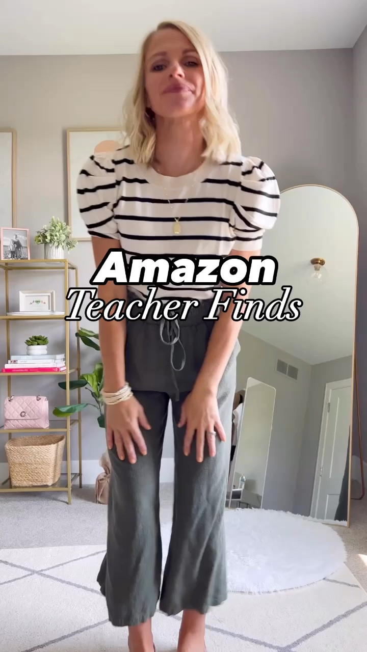 Amazon teacher outfits! 
Top- small
Pants- small
Skirt- small 

#LTKSeasonal #LTKStyleTip #LTKFindsUnder50