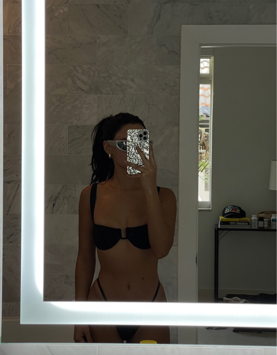 black monday swimwear bikini top & bottom, amazon silver phone case #mondayswimwear #blackbikini #miami 

#LTKFind #LTKSeasonal #LTKGiftGuide