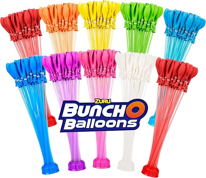 Bunch O Balloons - 350 Rapid-Fill Water Balloons (10 Pack) Amazon Exclusive, Multi-Colored | Amazon (US)
