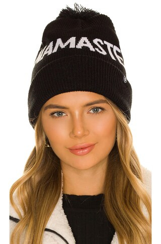 Spiritual Gangster Namaste Beanie in Black from Revolve.com | Revolve Clothing (Global)
