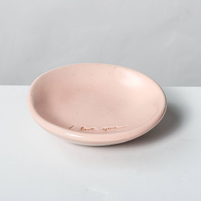 'I Love You' Ceramic Trinket Dish Pink - Hearth & Hand™ with Magnolia | Target