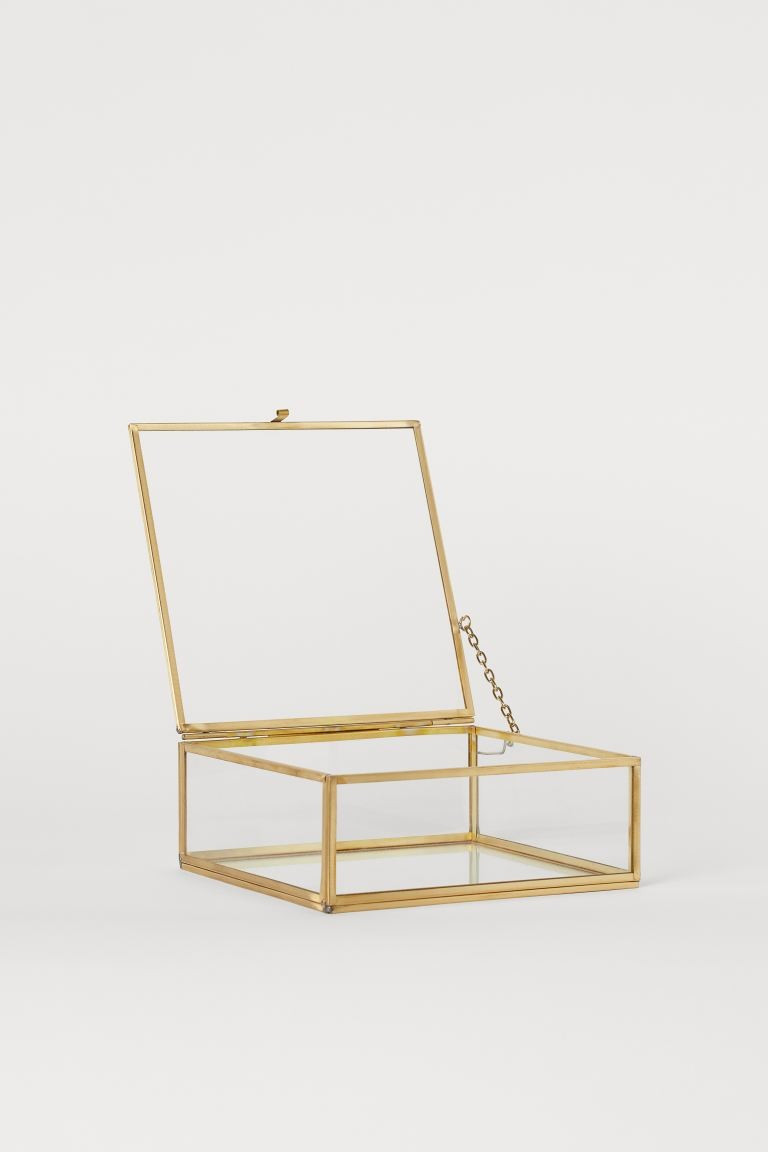 Square Clear Glass Box | H&M (US + CA)