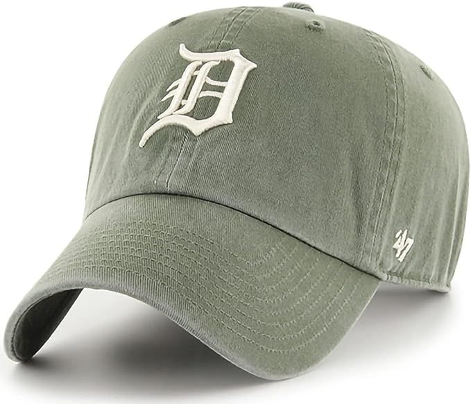 '47 MLB Moss Primary Logo Clean Up Adjustable Strap Hat Cap, Adult One Size Fits All | Amazon (US)