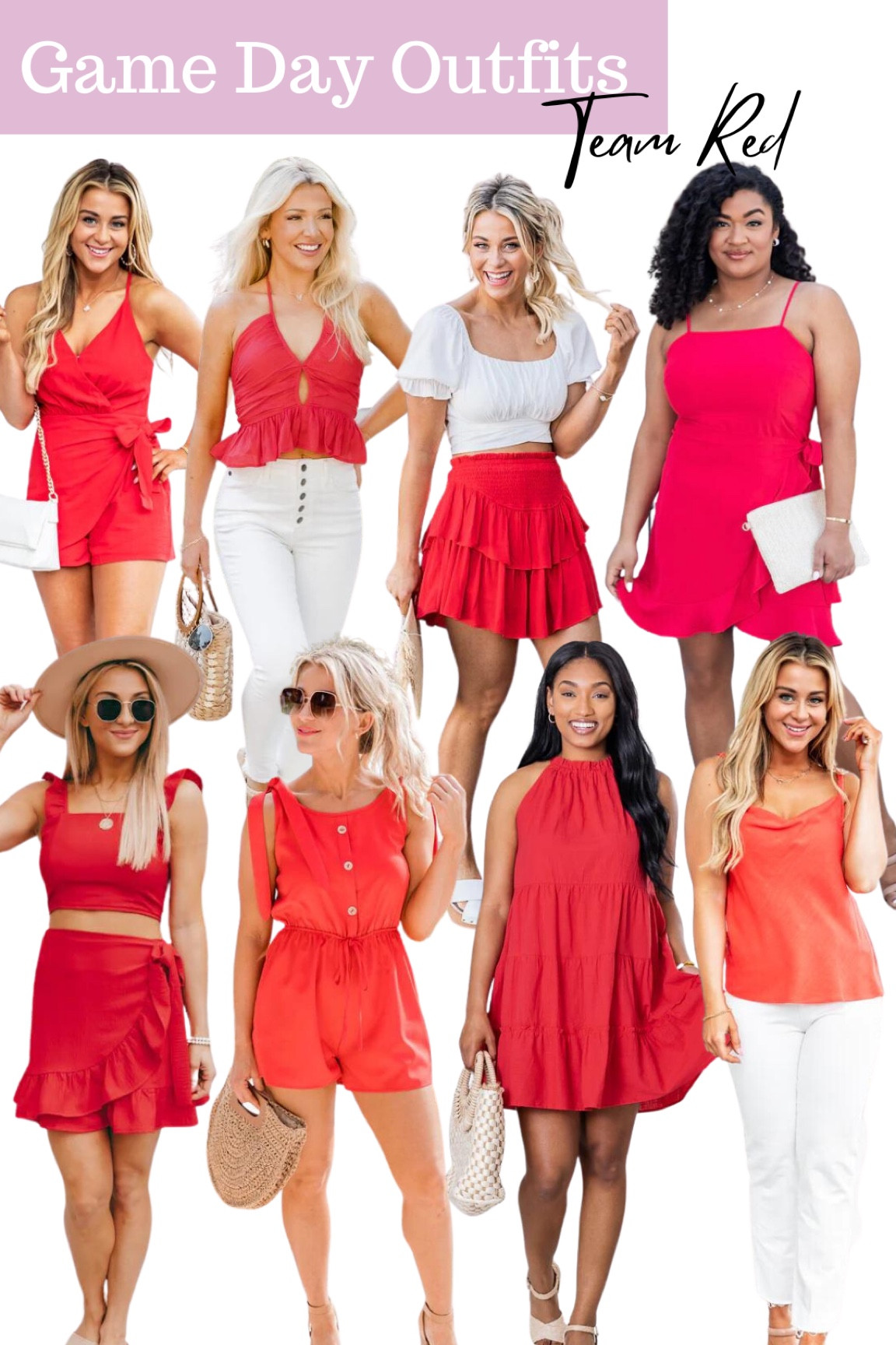 Red is one of the most popular team colors, so there are lots of outfit options that would be perfect for game day! These looks would look especially great at college football games for Arkansas, Nebraska, Ohio State, Georgia, South Carolina, or Wisconsin. 

#LTKSeasonal #LTKBacktoSchool #LTKstyletip