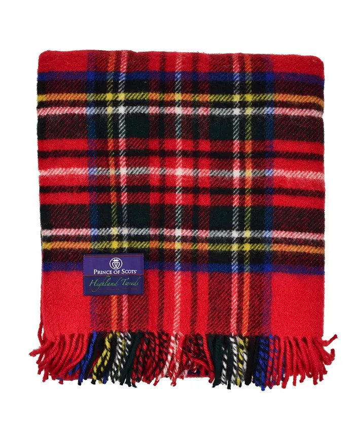 Prince of Scots Tartan Tweed Fluffy Throw - Macy's | Macy's