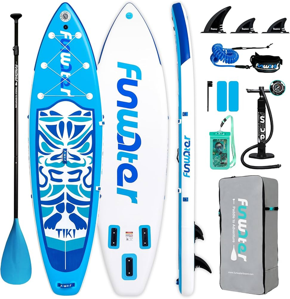 FunWater Inflatable Ultra-Light Stand Up Paddle Board for All Skill Levels with Premium SUP Paddl... | Amazon (US)