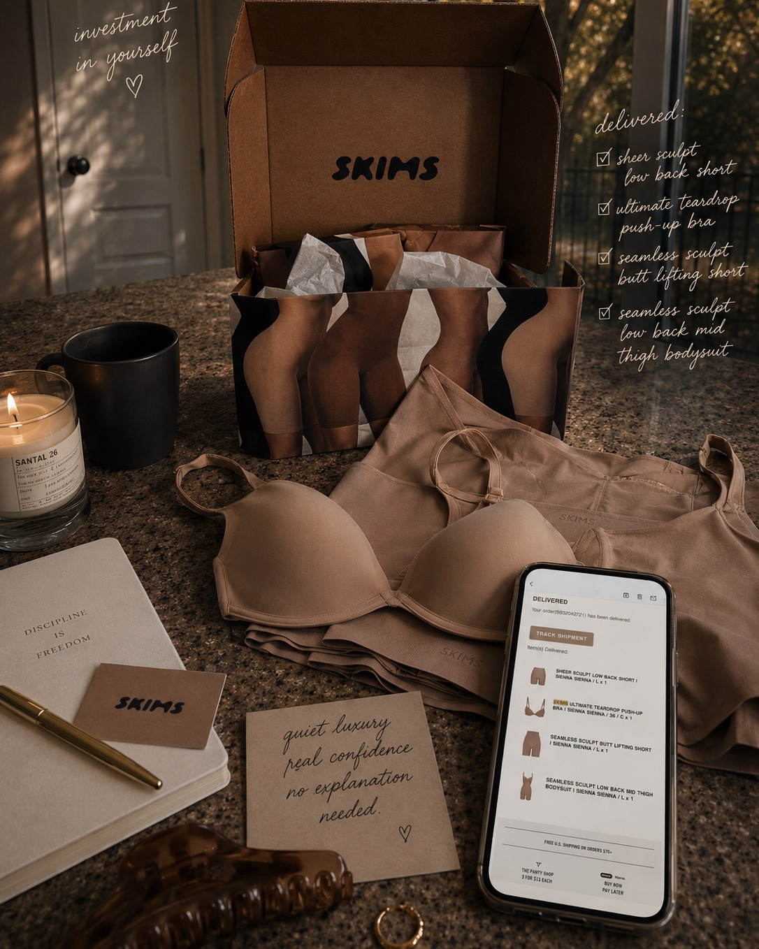 Not a haul. An investment.

SKIMS Shapewear Review | Sienna | Low Back Bodysuit, Teardrop Bra & Sculpt Shorts

Pieces I’ll wear under dozens of outfits, for countless dinners, meetings, events, and everyday moments.

My SKIMS order, linked.
Items:
• Sheer Sculpt Low Back Short
• Ultimate Teardrop Push-Up Bra
• Seamless Sculpt Butt Lifting Short
• Seamless Sculpt Low Back Mid Thigh Bodysuit

Why I bought them:
🤎 Low-back options for dresses and special occasion looks
🤎 Sculpting support without sacrificing comfort
🤎 Smooth foundation under elevated basics
🤎 Everyday confidence and better fit

Sharing all product links, sizing, and color details.

#LTKootd #LTKTall #LTKWorkwear