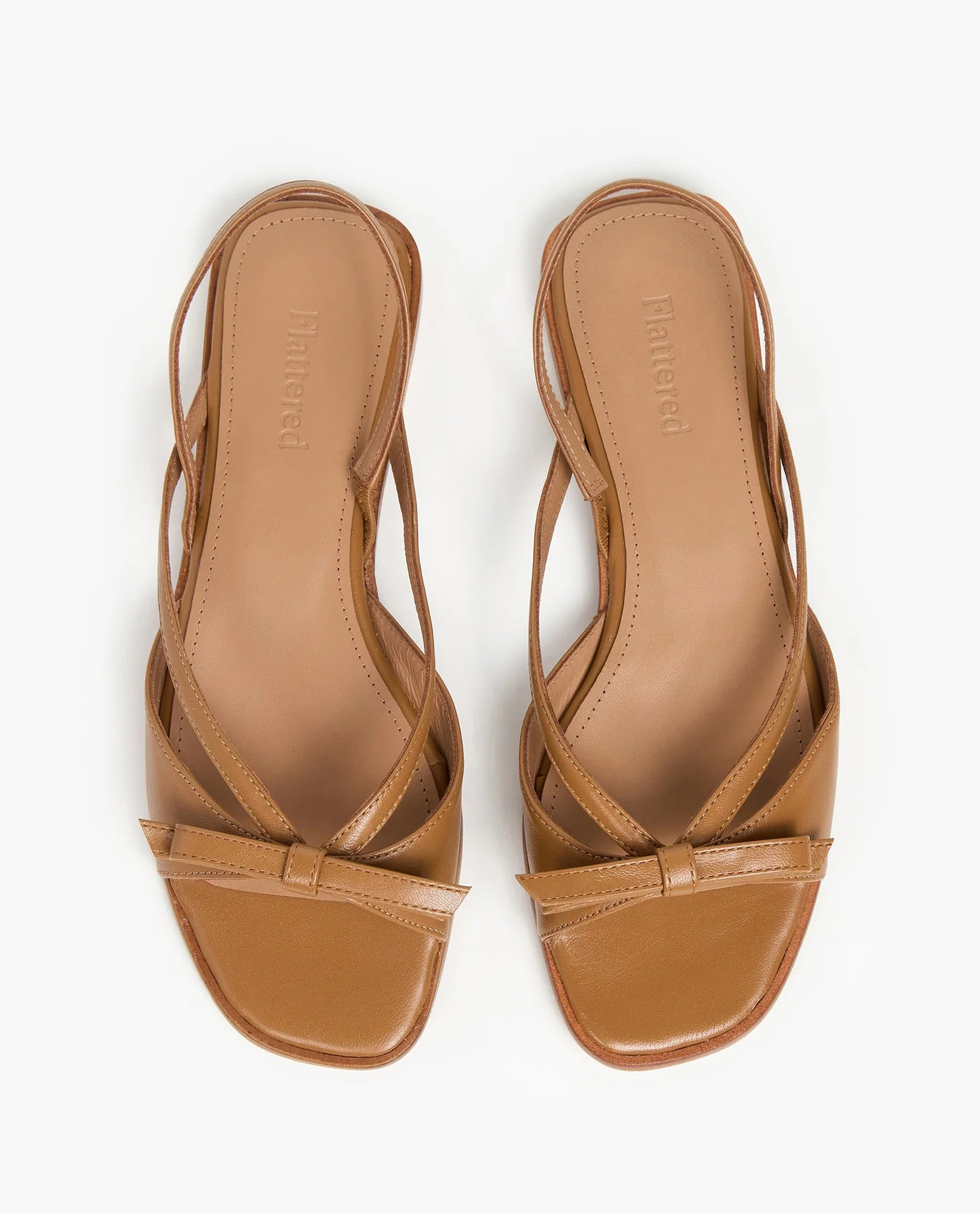 Max Leather Cognac Sandal | Flattered