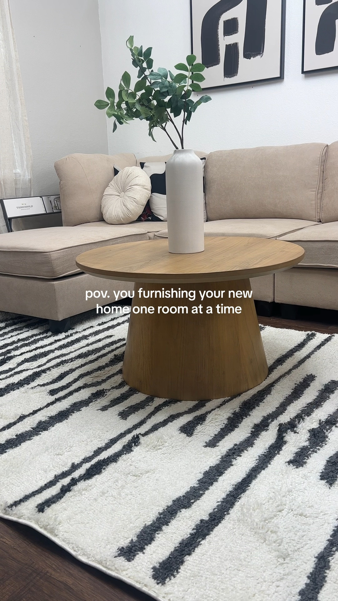 Target Wooden Round Pedestal Coffee Table - Natural - Hearth & Hand™ with Magnolia

#LTKhome #LTKVideo