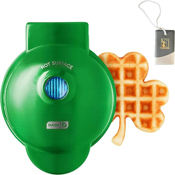 KS Shamrock Shaped Mini Waffle Maker Home Kitchen Restaurant Party Favor Cookware for St Patricks... | Amazon (US)