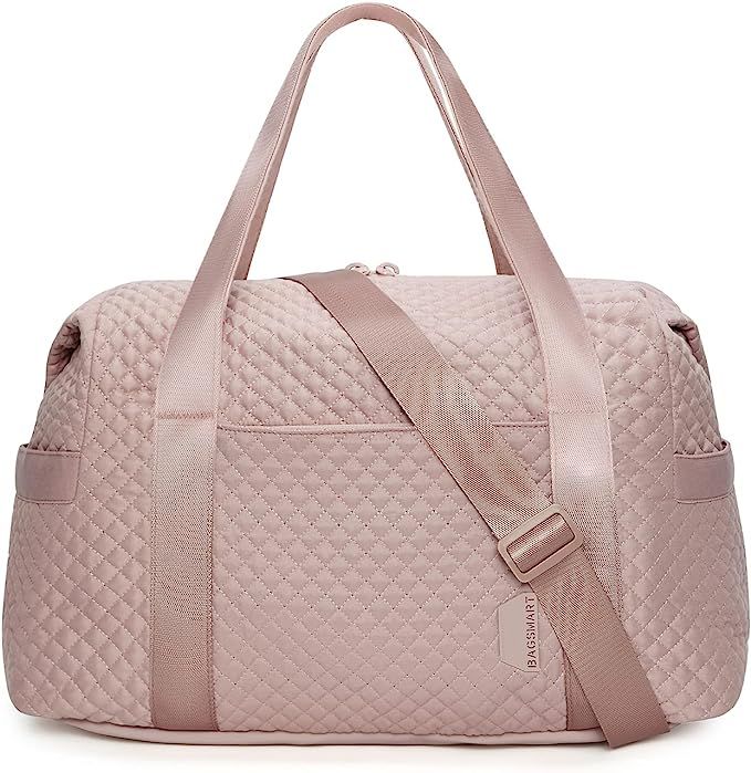 Travel Duffle bag, BAGSMART Travel Sport Duffle Bag Carry On Bag Large Overnight Bag for Women, P... | Amazon (US)