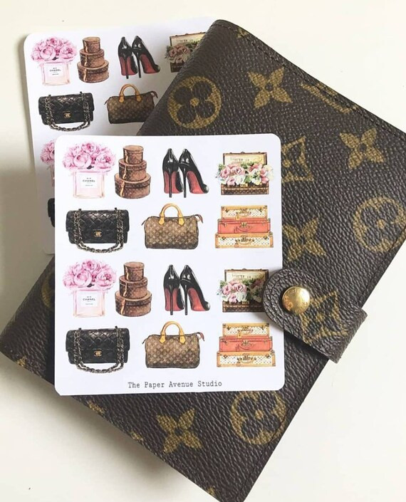 Fashion stickers set. 28 gorgeous minimal stickers of handbags and style. Perfect for your agenda... | Etsy (US)