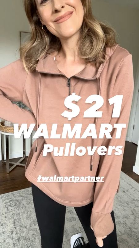 Love these Walmart pullover tops! #walmartpartner The first is lined with a soft mink-y fabric and it’s longer in back for leggings. The second has the best seam detailing that makes it look so expensive. I sized up to a medium in the brown and red, large in the others. I’d recommend going up a size or two. #walmartfinds #iywyk #walmart #walmartfashion @walmart @walmartfashion 

#LTKCyberWeek #LTKGiftGuide #LTKfindsunder50