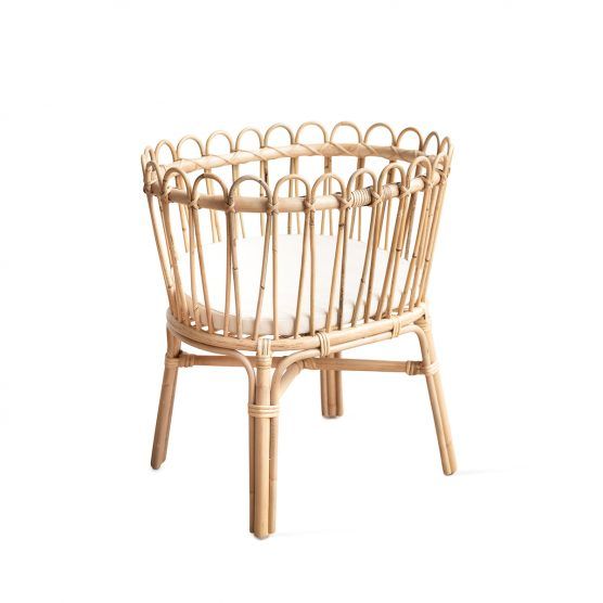 Ellie & Becks Co. Hazel Doll Rattan Crib | The Tot