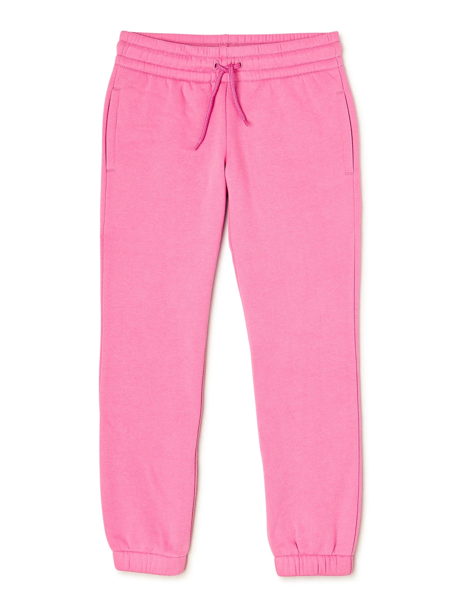 Athletic Works Girls Fleece Joggers, Sizes 4-18 & Plus - Walmart.com | Walmart (US)