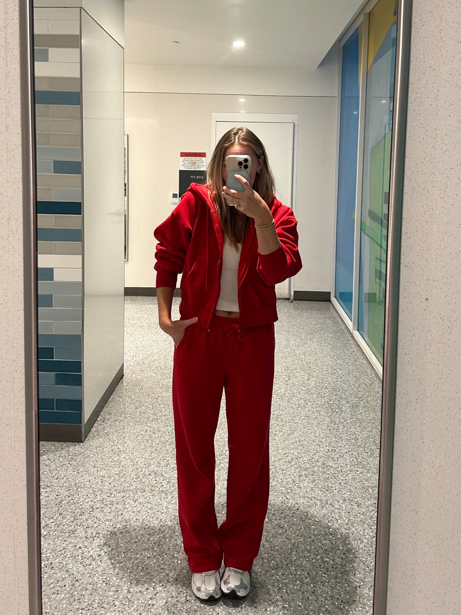 Aritzia Sweatfleece Set in red!! The lighting is dark, but the color is so bright and pretty in person! Softest sets ever and they are always my go-to travel fits! Shop the Aritzia Winter Sale today!💌

Jacket: large
Pants: Medium TALL (I’m 5’9 and need the tall size)

#LTKGiftGuide #LTKHoliday #LTKTravel