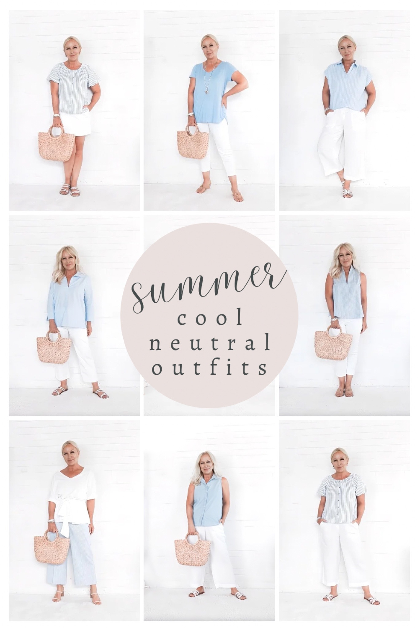 🩵 Summer Cool Neutral Outfits

#LTKSeasonal #LTKOver40 #LTKSaleAlert