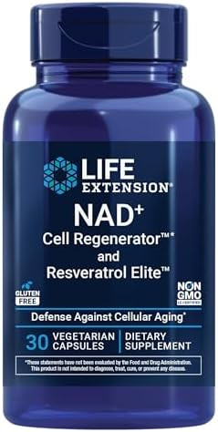 Life Extension NAD+ Cell Regenerator™ and Resveratrol Elite™*, nicotinamide riboside, Trans-r... | Amazon (US)