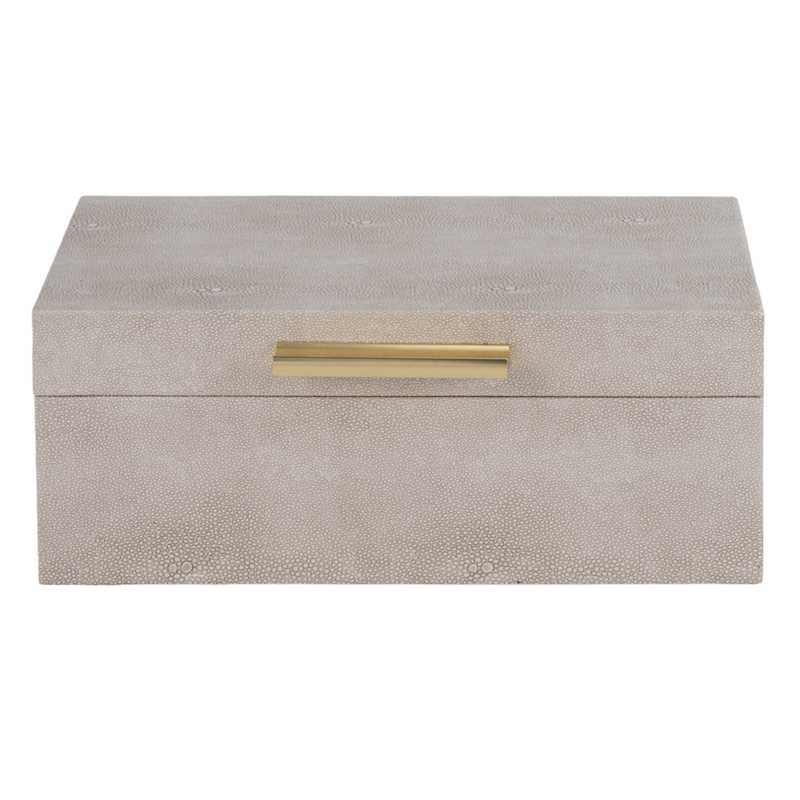 Rectangle Leather Box, 10x7 | At Home