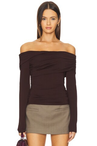 ASTR the Label Datia Top in Brown from Revolve.com | Revolve Clothing (Global)