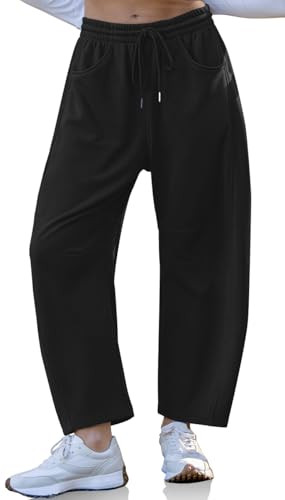 TARSE Women’s Barrel Sweatpants Loose Fit Lounge Pants Casual Wide Leg Pants Cotton Comfy Elast... | Amazon (US)