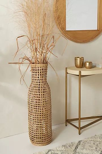 Woven Seagrass Floor Vase | Anthropologie (US)