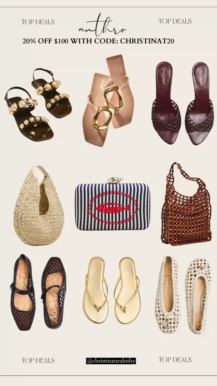 Vacation ready accessories from the @Anthropologie spring sale. Use code CHRISTINAT20 for 20% off $100+ 

#LTKTravel #LTKSaleAlert #LTKSwim